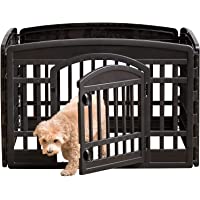 Los mejores  - Iris Ohyama- Parque para perros - parque para cachorros- puerta con pestillo- clips para un fácil montaje y desmontaje…